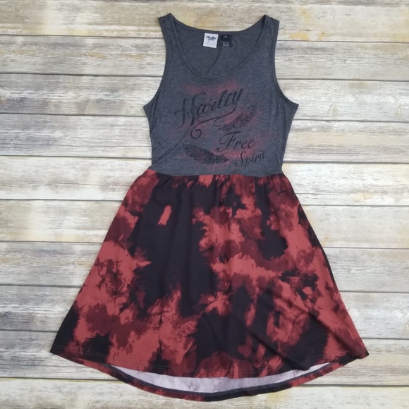 Harley-Davidson Dresses & Skirts - Harley-Davidson Free Spirit Tie-Dye Dress M